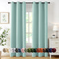 MIULEE Blackout Curtains for Bedroom 2 Panels 40 x 72 Inch Long Aqua | Thermal by MIULEE