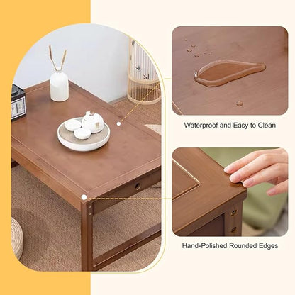 Japanese Bamboo Low Floor Table Altar Table - Image 5