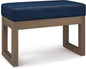 SIMPLIHOME Milltown Small Ottoman Bench by SimpliHome