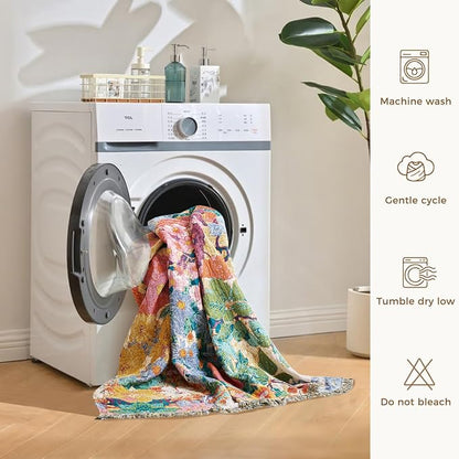 LUTBM Boho Throw Blanket for Couch Sofa Chair Cotton Summer Blankets for - Image 8