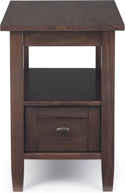 SIMPLIHOME Warm Shaker Solid Wood 14 inch Wide Transitional-Style Narrow Sides - Image 3