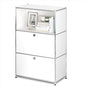 Metal Shelf with 2 Flap Doors, Large Capacity Cabinet, DIY Modern Home by SIMPLINK