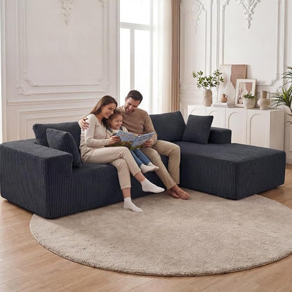 DUMOS 108” Modular Sectional Sofa, Cloud Sectional Couch - Image 8