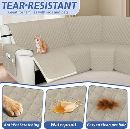 Arfntevss Recliner Sectional Couch Covers 1OO% Waterproof L Shape Sofa Cover - Image 5