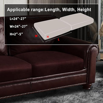 ANARACHON Leather Look Couch Cushion Covers Sofa Seat Slipcovers Sets Couches - Image 3