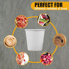 Smygoods White Disposable Paper Coffee Cups with Lids (4 OZ, 50 Count) For Hot Beverages, Tea, Espresso, Cocoa - To Go Drink Containers, Café & Office