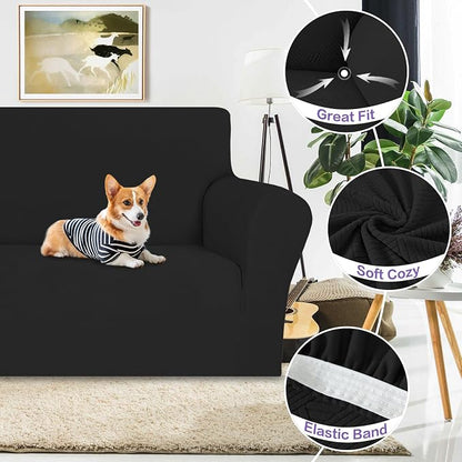 ZNSAYOTX Oversized Super Stretch Couch Cover, New Striped Sofa Covers - Image 3