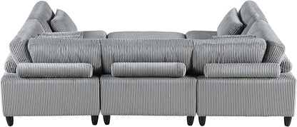 Lexicon 120 Inch Modular Sectional Sofa - Image 11