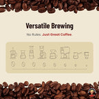 Vietnamese Coffee Beans - Saigondan Joyful | Medium Roast | 100% Arabica Bourbon | Single Origin | Roasted in Small Batches | Direct Trade | Notes of Orange Blossoms | No Preservatives | 12 Oz