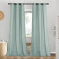 NICETOWN Rustic Linen 96 inch Long Curtains by NICETOWN