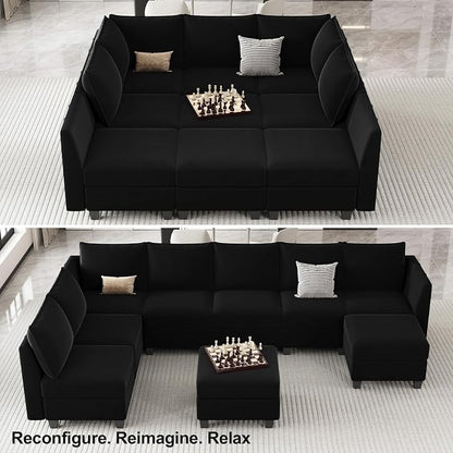 Belffin Large Modular Sectional Sofa Sleeper Couch - Image 5