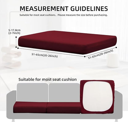 12Pcs Outdoor Cushion Covers, Elastic Patio Cushion Covers | Washable, - Image 2
