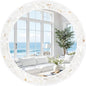 Tanmicoshomy Round Bathroom Mirror 28 Inch, Circle Mosaic Wall Mirrors by Tanmicoshomy