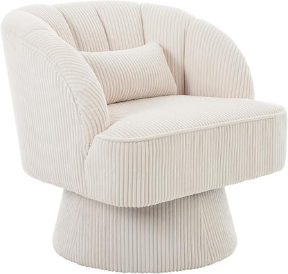 Garvee Ultra-Plush Swivel Accent Chair, 360° Barrel Lounge Chair by Garvee