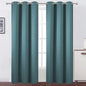 Sea Teal Thermal Blackout Curtains/38 x 84 Inch/Set of 2 Panels Room Darkening by Lemomo