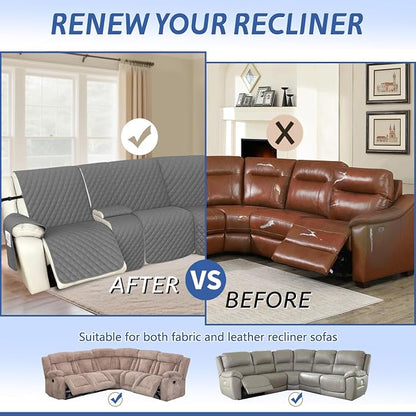 Arfntevss Recliner Sectional Couch Covers 1OO% Waterproof L Shape Sofa Cover - Image 5