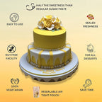 Confect Sunshine Yellow Fondant | Icing Fondant | Colored Fondant | Fondant Kit | Cake Fondant | Chef's Choice Edible Fondant for Cake Decorating | Vegan, Gluten-Free, Nut-Free, Palm Oil-Free – 8.8 oz