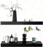 Solid Wood Floating Shelves, 31.5in Finished Real Wood Wall Shelves by Unknown