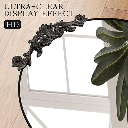MISSDAY Vintage Baroque Full Length Mirror, Full Metal Frame Stand Up Retro - Image 9