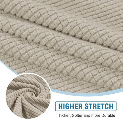 H.VERSAILTEX Sectional Couch Covers 1 Piece Chaise Slipcover L Shape Separate - Image 4