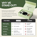 Luxury Matcha Set – 5 Piece Ceremonial Tea Kit with Matte Black Bowl, Bamboo Whisk, Holder, Sifter & Scoop – Premium Gift for Matcha Lovers at Home or Café