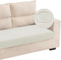 Water Repellent Couch Cushion Cover Loveseat Cover, Stretch Sectional Sofa Seat by TOPYUMH