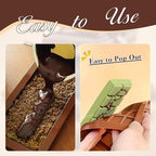 Chocolate Bar Mold 2 Pack, Non-Stick Deep Dubai Chocolate Bar Molds, Silicone, Rectangular Prism, Chocolate Color