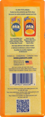 P.A.N. Yellow Corn Meal – Pre-cooked Gluten Free and Kosher Flour for Arepas (2.2 lb/Pack of 2)