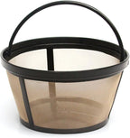 GoldTone Brand 8-12 Cup Reusable Mr. Coffee Basket-Style Coffee Filter & Set of 12 Water Filters for Mr. Coffee Coffee Maker and Brewer
