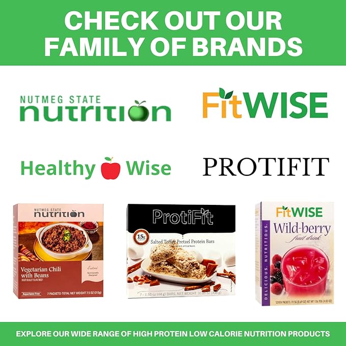Nutmeg State Nutrition - Fruit Drink - High Protein, Low Calorie, Low Carb, Low Sugar, Fat Free, Loaded with Vitamins, 7 Servings Per Box (Wildberry, 1 Pack)