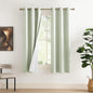 NICETOWN Sage Green 100% Blackout Linen Texture Curtains 72 inches Long 2 Panels by NICETOWN
