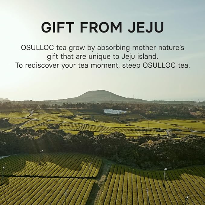 OSULLOC Sweet Hibiscus (Lemon & Cinnamon flavor), Decaffeinated Herbal tea, Relaxing Fruit Blended Hibiscus tea, Premium Tea bags from Jeju Island, 20 count, 1.27 oz