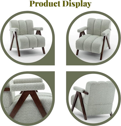 Mid Century Modern Accent Chairs Set of 2 - Image 6