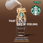 Starbucks Cold Brew Coffee, Salted Caramel Cream, 11 fl oz Cans (12 Pack), Premium Coffee Drink, Iced Coffee