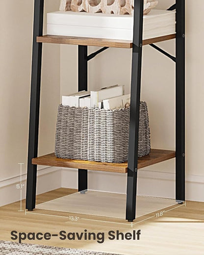 Hzuaneri Ladder Shelf, Bookshelf Bookcase, Freestanding Corner Storage Shelve - Image 7