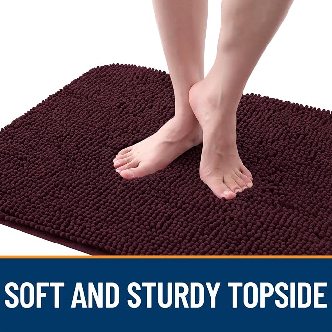 OLANLY Dog Door Mat for Muddy Paws 35x24, Super Absorbent Chenille Mud Mat | - Image 4
