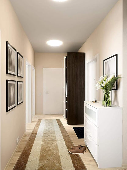 10 Ft Long Beige Kitchen Hallway Runner Rug, Non-Slip Washable 2'2" X 10' - Image 3
