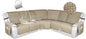 HDCAXKJ 100% Waterproof Reclining Sectional Couch Covers L Shape Recliner Sofa by HDCAXKJ