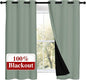 NICETOWN 100% Blackout Curtains 54 inches Long, Double-Deck Completely Blackout by NICETOWN