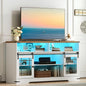 HOOBRO TV Stand for 65 Inch TV, Farmhouse Entertainment Center by HOOBRO
