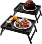 Fibogollo 2 Pack Bamboo Bed Tray Table by Fibogollo