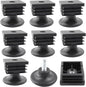8Pcs Adjustable Leveling Feet 38 x 38mm Square Insert Kit Furniture Glide by Unknown
