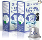 10 Pack Cleaning Pods Compatible with Nespresso Original Machines I Cleaning Kit for Better Tasting Coffee I Coffee Machine Cleaner I Easy and Safe to Use