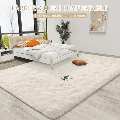 LOCHAS Area Rugs 9x12 Fluffy Living Room Carpets - Image 8