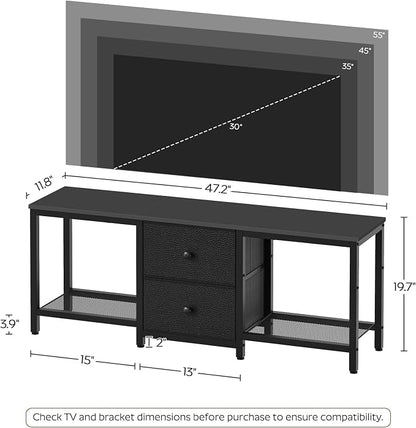YATINEY TV Stand for TVs up to 55", Entertainment Center - Image 7