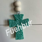 【300+ Design Optional】 Fuehbur Cross Pendant Freshie Mold, Silicone Epoxy Resin Molds for Car Freshies, Aroma Beads, Soap Candle Pendant Mould-Oven Safe