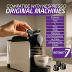 Prince Caffe Espresso Pods – Intensity 7, Medium-Dark Roast, The Espresso Coffee Pods Are Compatible with Nespresso Original Line Machines, 30 Count (3 x 10 Capsules) Premium Quality Coffee Capsules.