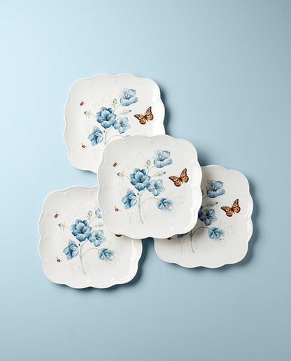Lenox 894309 Butterfly Meadow Square 4-Piece Dinner Plates