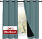 NICETOWN 100% Blackout Curtains 54 inches Long, Double-Deck Completely Blackout by NICETOWN