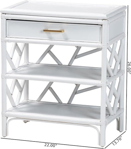 Bali & pari Daina Natural Rattan Nightstand - Image 2